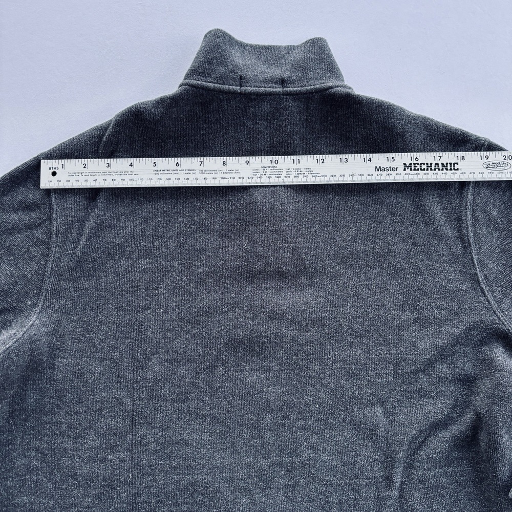Ralph Lauren Dark Charcoal Gray Quarter-Zip Polo with Red Pony Logo - Picture 14 of 16
